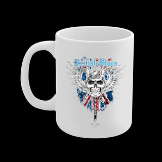 BRITISH BLUES SKULL & WINGS MUG