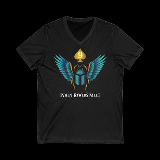 CHICKS #9 SCARAB V-NECK T-SHIRT