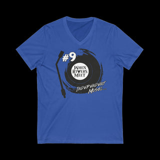 CHICKS #9 RECORD V-NECK T-SHIRT