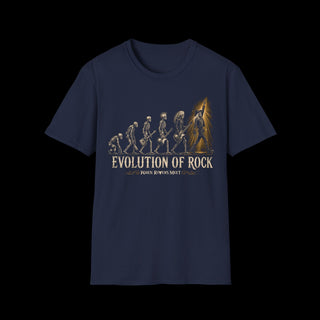 DUDES EVOLUTION OF ROCK T~SHIRT